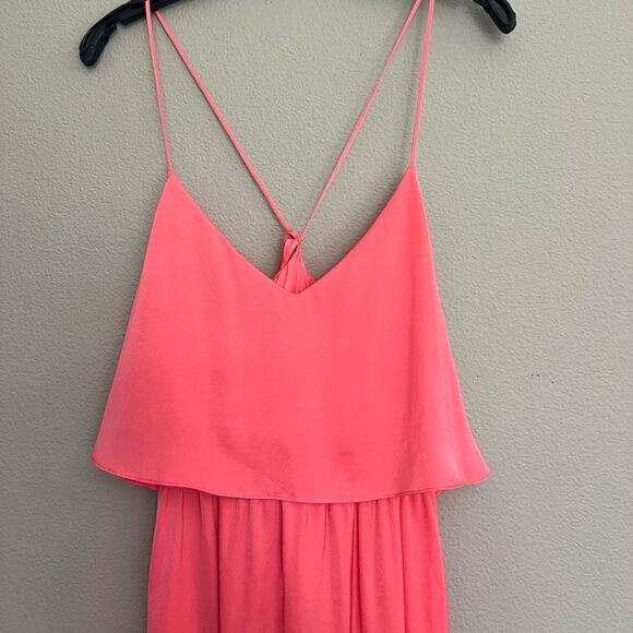 NWT BCBGMAXAZRIA Coral Haely Chiffon Maxi Dress - Picture 6 of 13